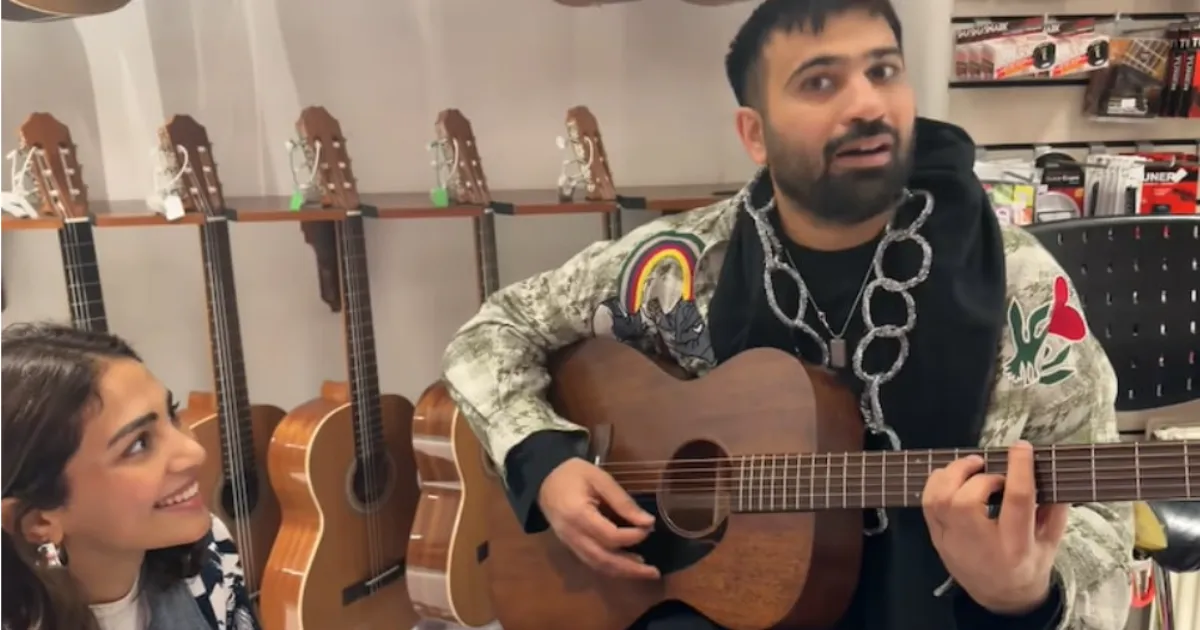 Aaryamann Gifted Rs 2.12 Lakh Martin Guitar by Fiancée Yogita Bihani