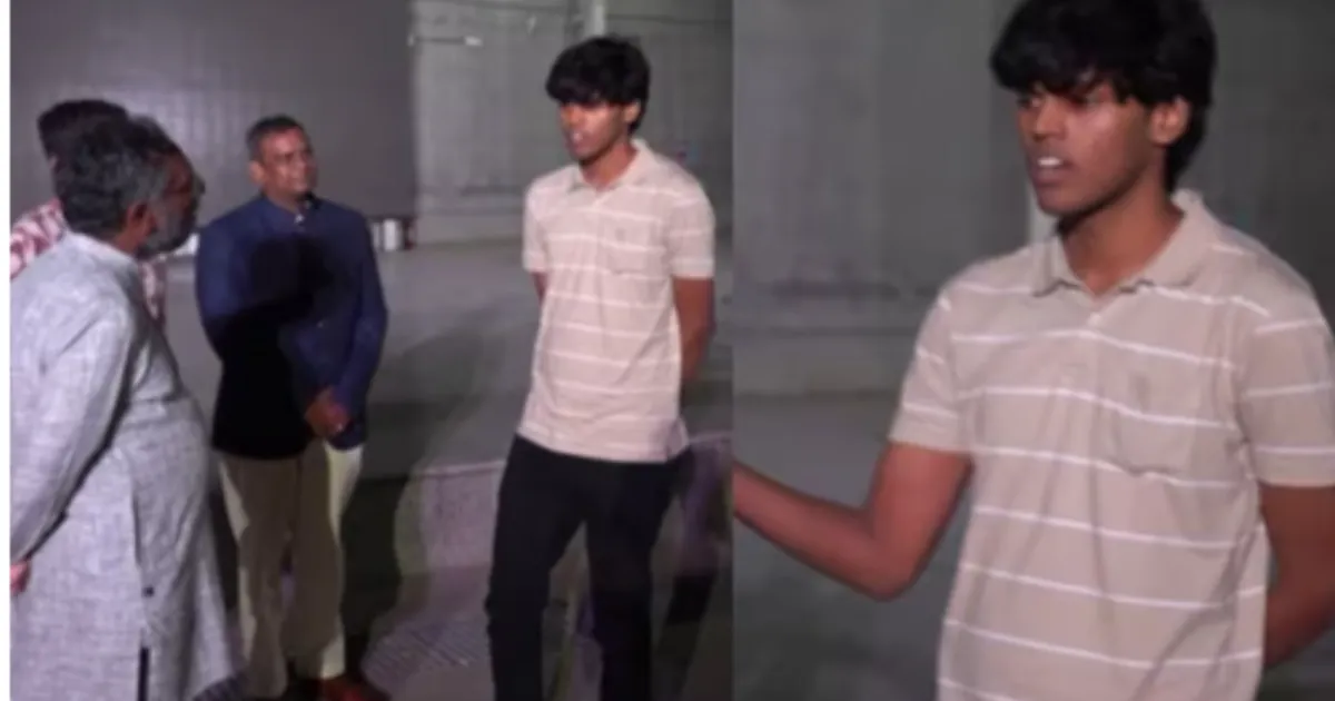 IIT Hyderabad Director Meets Edward Nathan Varghese to Celebrate Historic ₹2.5 Crore Placement