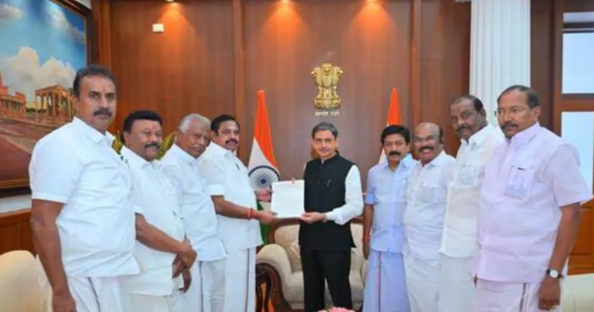 AIADMK Submits Dossier to Governor Alleging ₹4 Lakh Crore Corruption By DMK Government