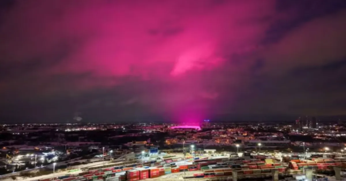 Birmingham Residents Amazed as Sky Turns Bright Pink Overnight