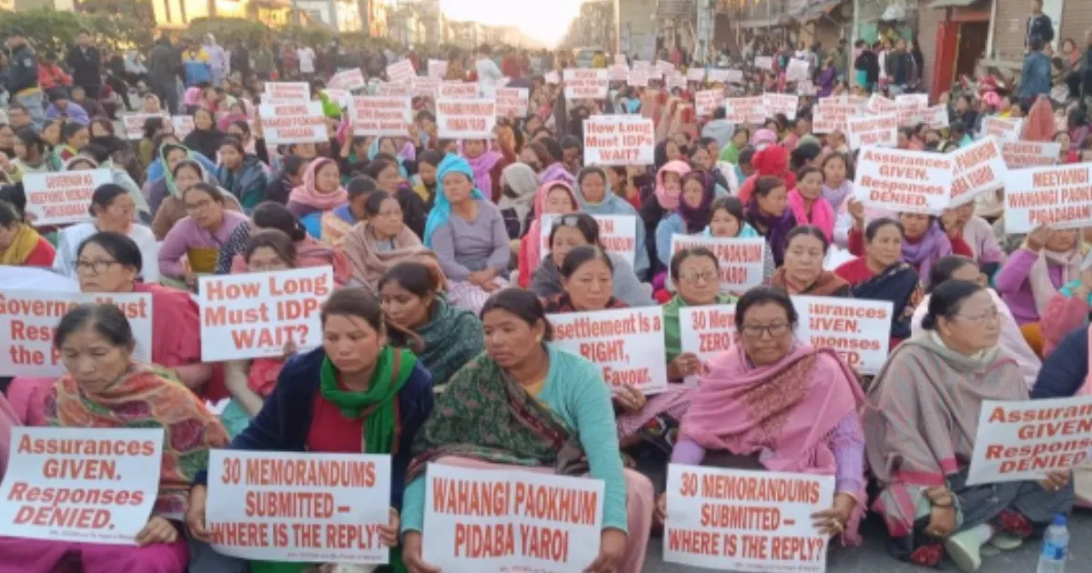 Protesters Press Manipur Government for Faster Rehabilitation of Displaced Meitei Families