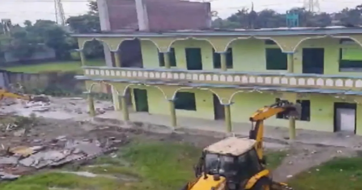 Madhya Pradesh School Demolished Amid Illegal Madrasa Allegations