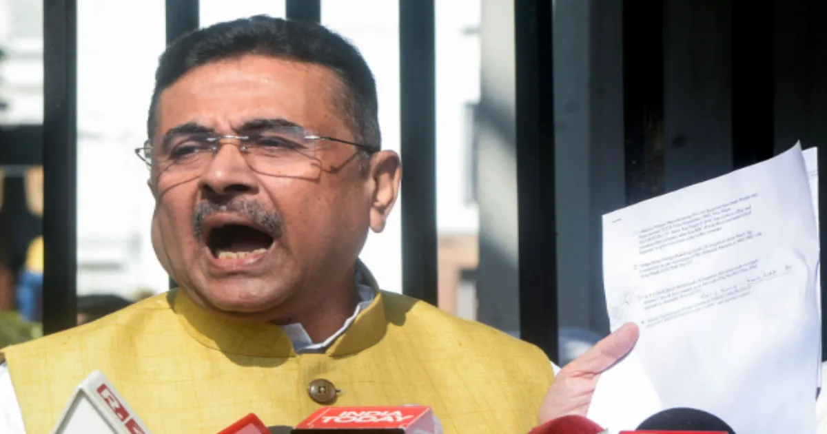 Opposition Leader Suvendu Adhikari to Move Court Against Mamata Banerjee for Defamation