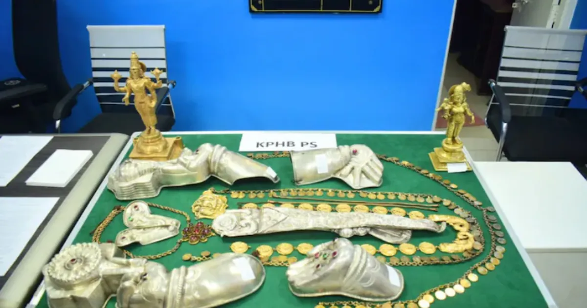 Five Arrested in Hyderabad Temple Theft Case, Rs 26 Lakh Gold, Silver Items Recovered