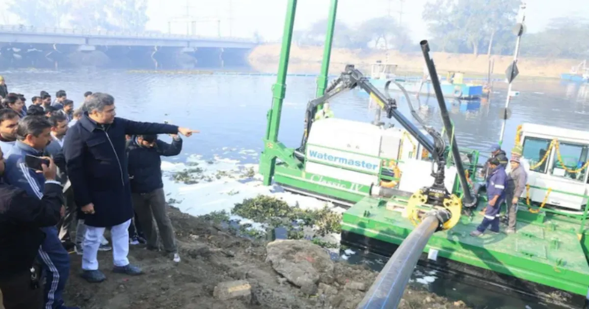 Delhi Targets Yamuna Pollution: Rs 8-Crore High-Tech Finnish Dredger Deployed