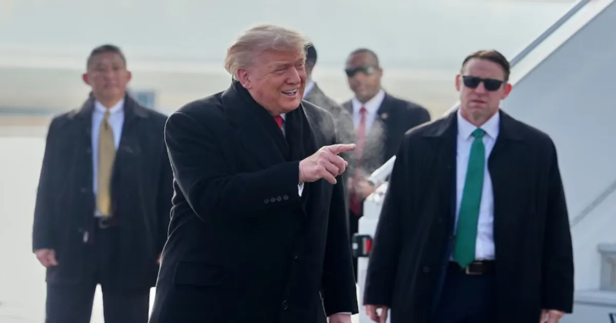 Trump Lands in Switzerland Amid Fierce Pushback on Greenland Seizure