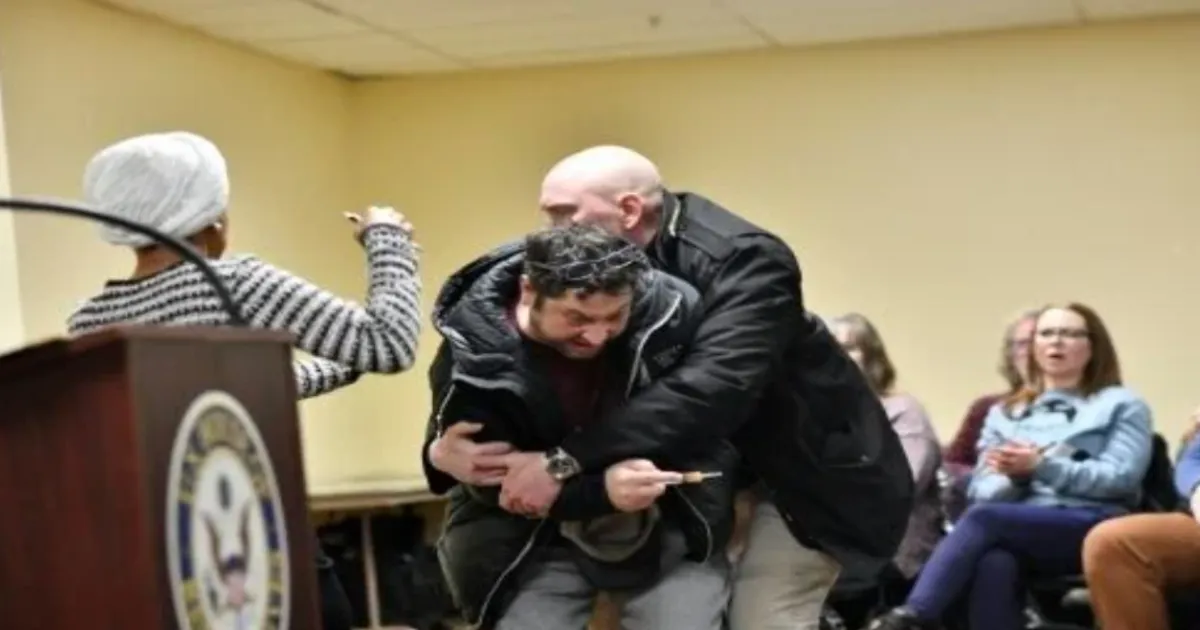 Ilhan Omar Attacked at Town Hall: Assailant Sprays Liquid, Quickly Tackled