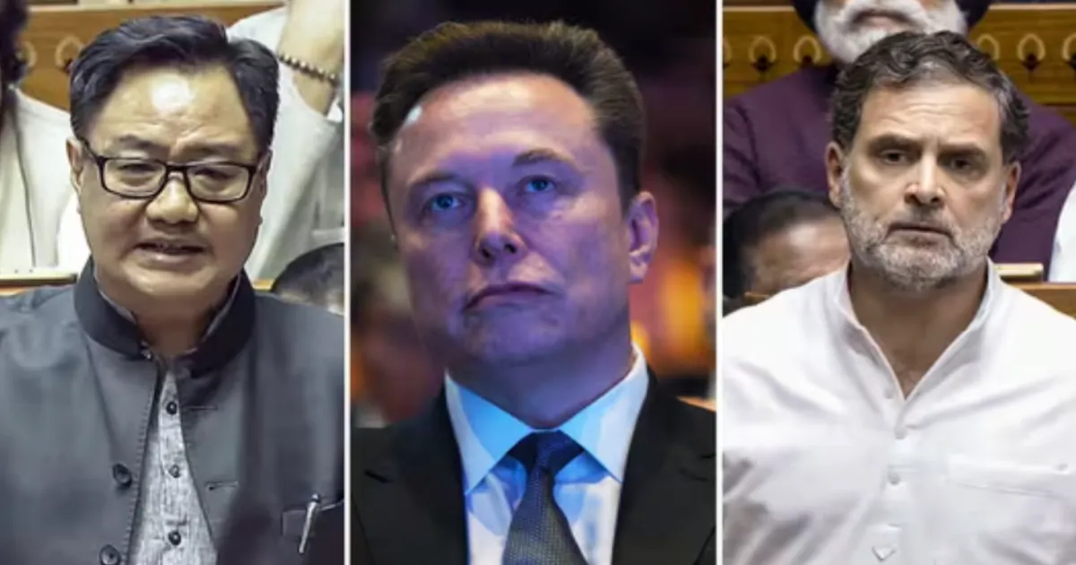 Never Disparage India: Rijiju Hits Back at Rahul Gandhi Using Elon Musk's Post