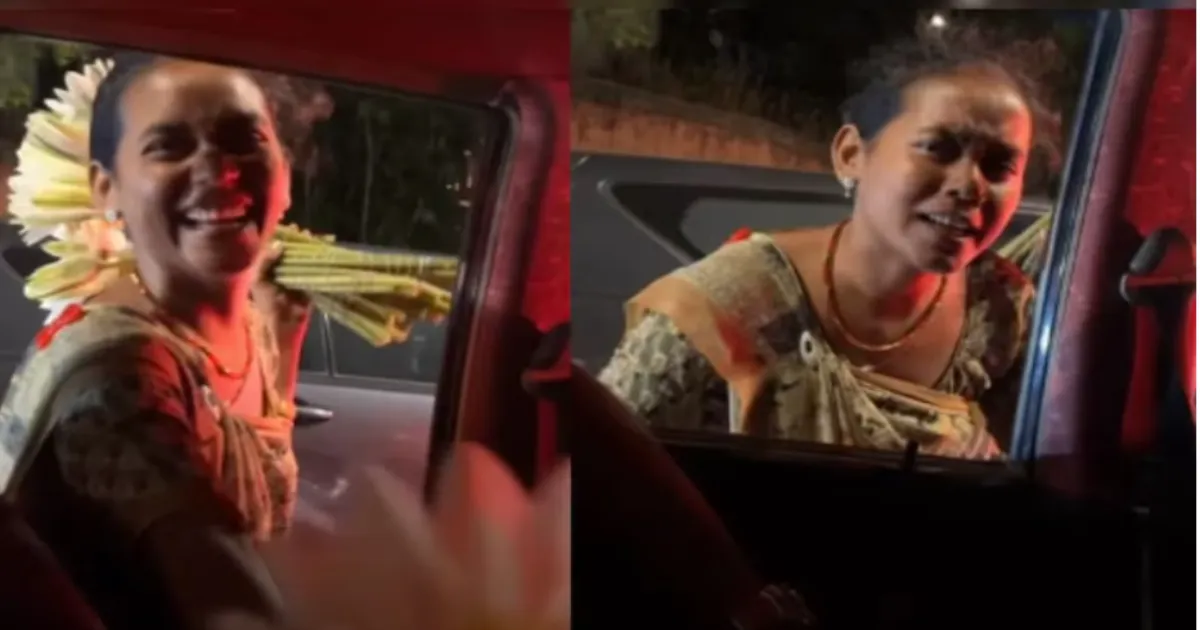 Flower Seller's Heartfelt Act at Signal Leaves Woman—and Internet—in Awe