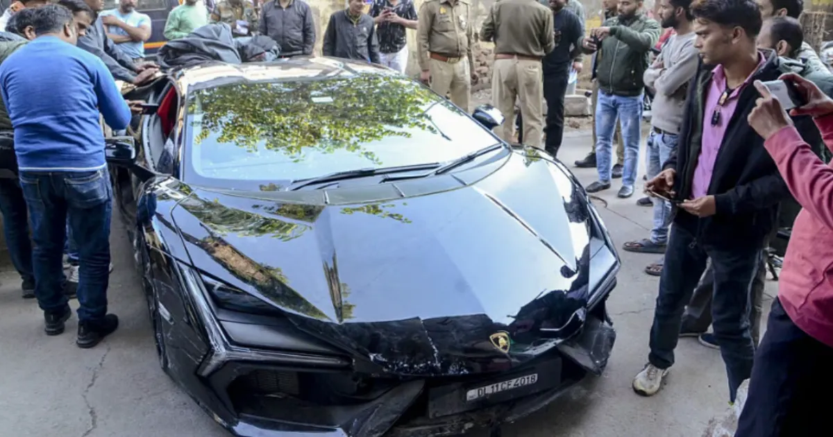 Speeding Lamborghini Driven by Businessman's Son Hits Six in Kanpur Accident