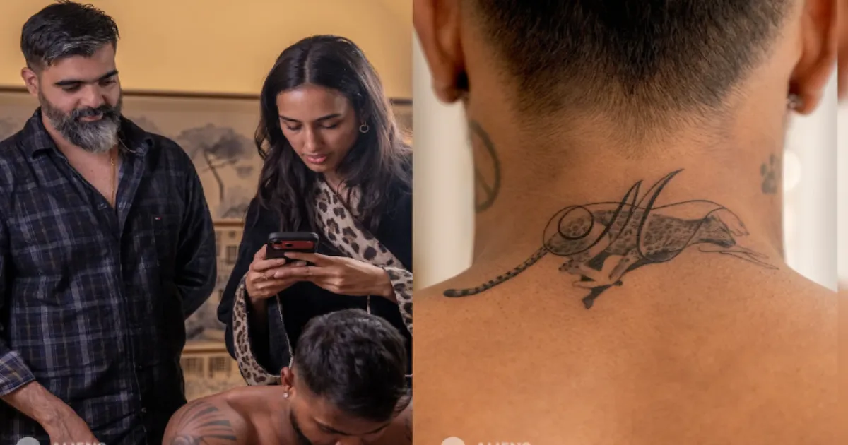 Hardik Pandya Gets Matching Leopard Tattoo to Honour Strength in Relationship with Mahieka