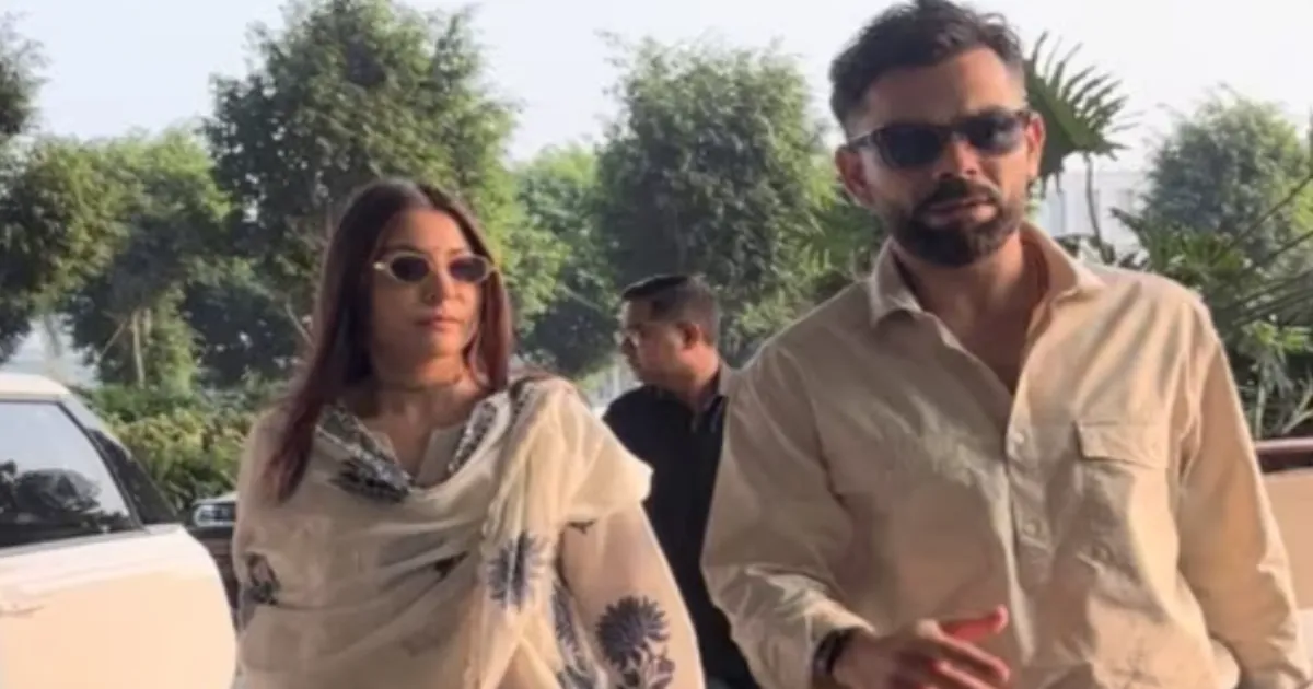 Anushka Sharma Serves Classy Ethnic Vibes In Ivory-Blue Floral Suit Alongside Virat