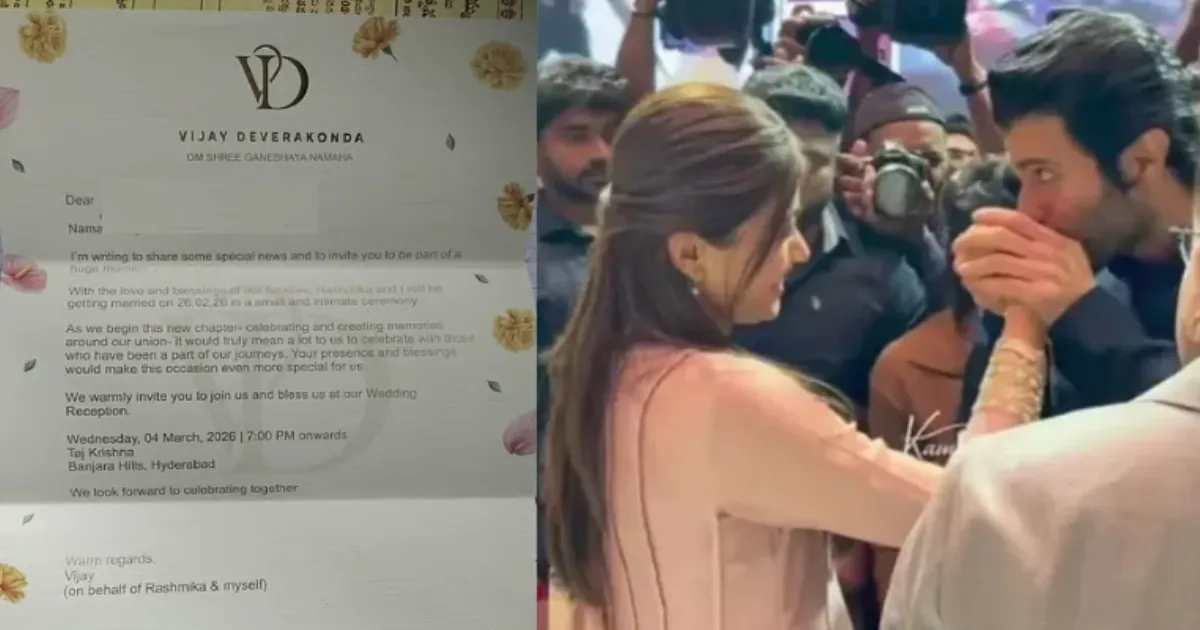 Viral Invitation Shows Vijay Deverakonda and Rashmika Mandanna Set to Wed on Feb 26