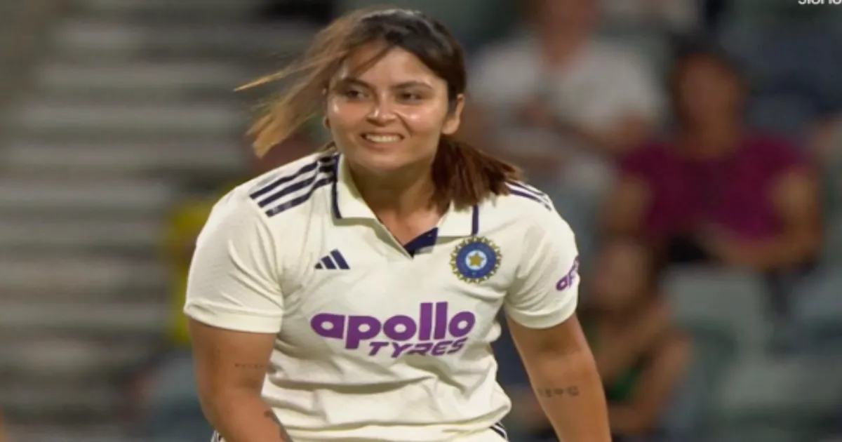 Test Debutant Sayali Satghare Bowls a Dream Delivery to Dismiss Georgia Voll at WACA