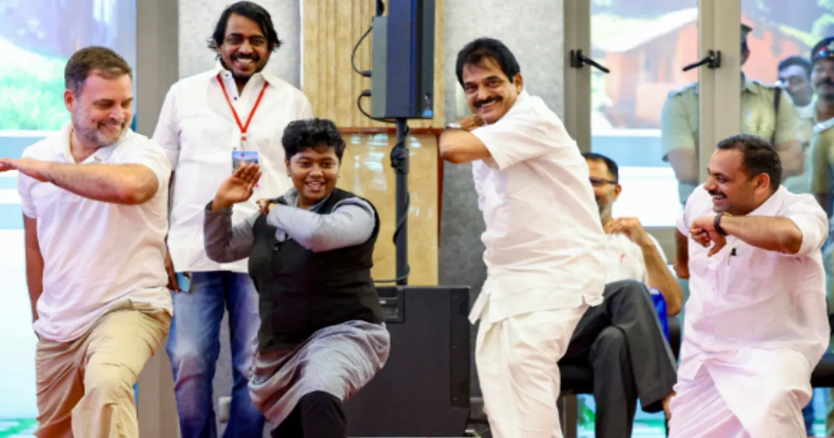 Rahul Gandhi Performs Kalaripayattu Steps at Idukki College Event