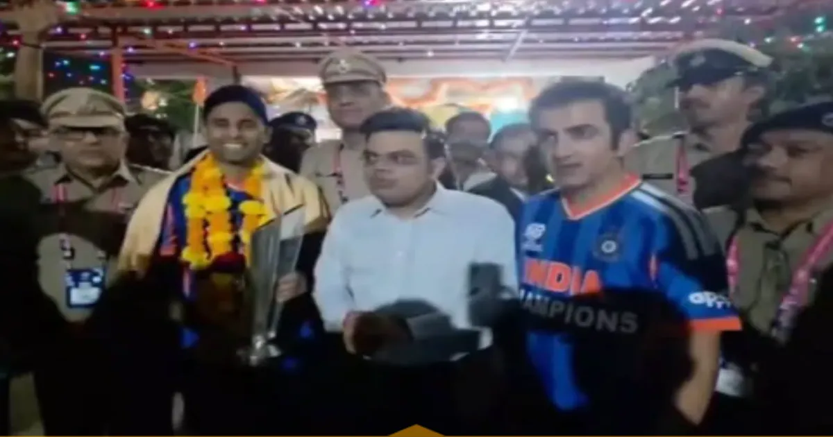 Gambhir, Suryakumar and Jay Shah Visit Hanuman Temple in Ahmedabad Post T20 World Cup Glory