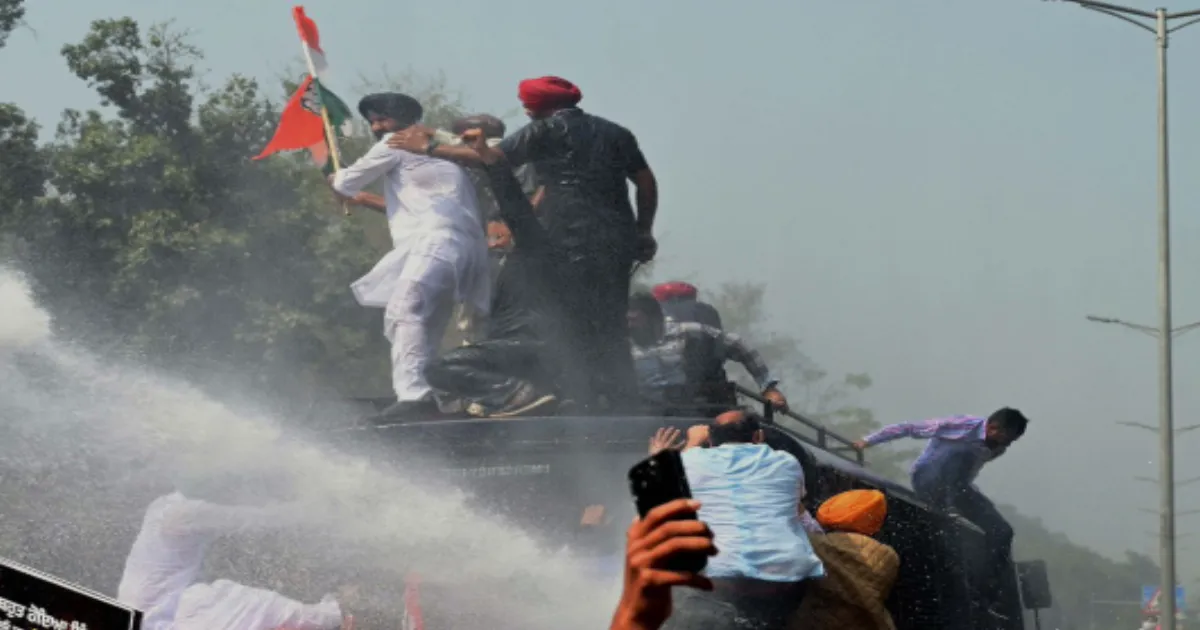 Punjab Protest Turns Violent: Police Use Water Cannons on Employees Demanding Service Regularisation