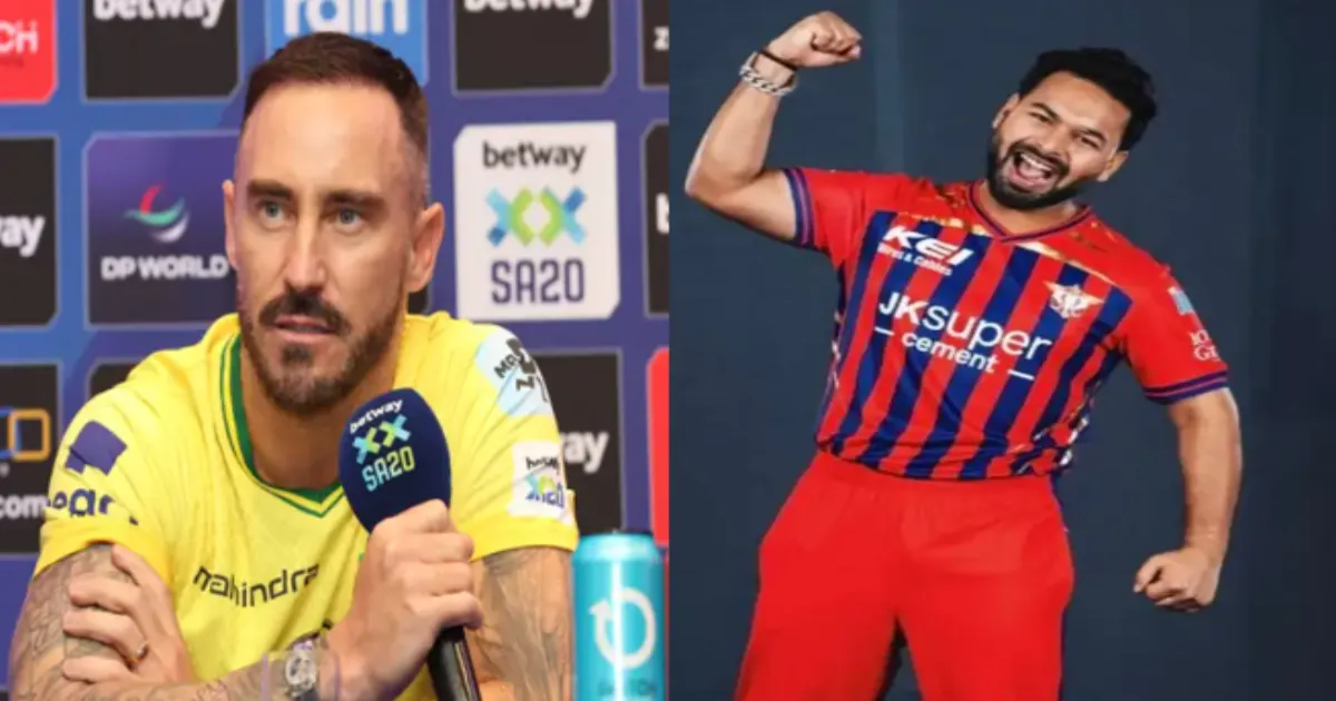 Faf Du Plessis: Rishabh Pant is The Most Pressured Player Heading into IPL 2026