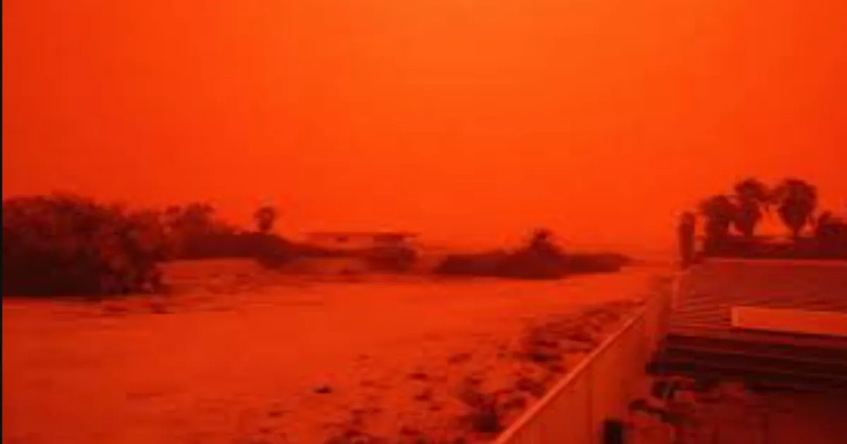 Cyclone Narelle Turns Australia's Skies Blood Red as Massive Dust Storm Swallows Shark Bay
