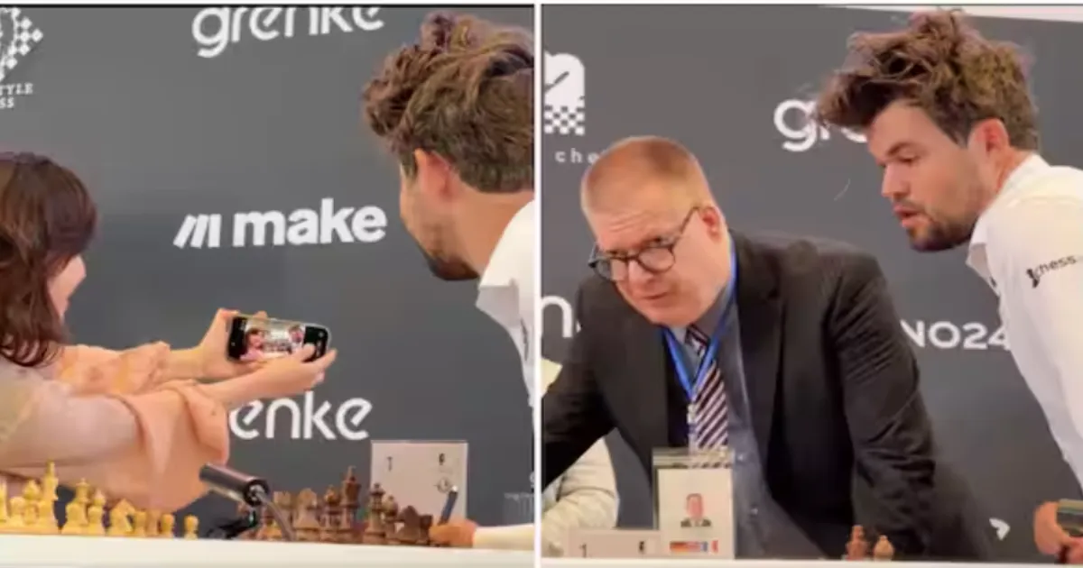 Carlsen Gets Opponent Alua Nurman's Phone Confiscated at Grenke Chess Freestyle Open in Germany