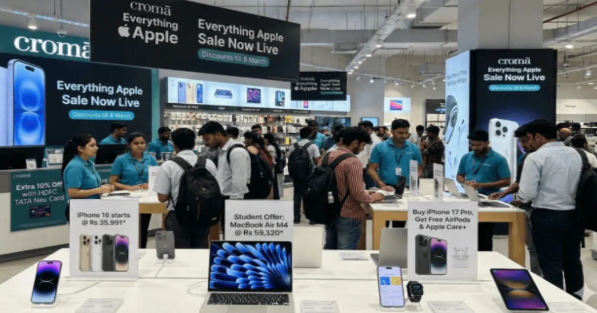 Croma Apple Sale Runs Till April 19 With Discounts on iPhone, MacBook and iPad