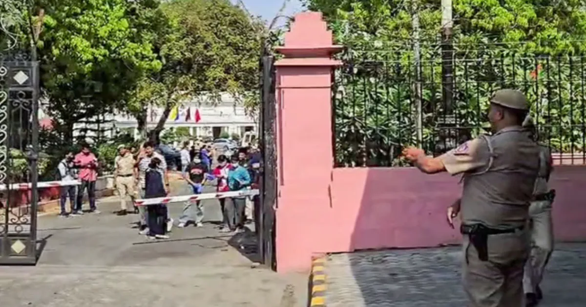 Masked Driver Rams Delhi Assembly Gate, Leaves Bouquet, Caught Within an Hour