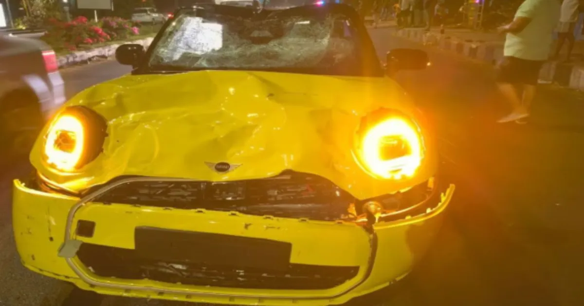 Darius Dias, 22, Arrested After Mini Cooper Rams Bike in Dona Paula, One Woman Dead