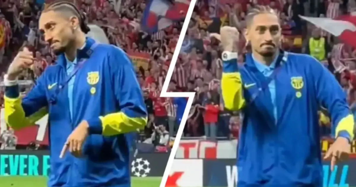 Raphinha Fires Back at Atletico Fans Despite Barcelona's Champions League Elimination