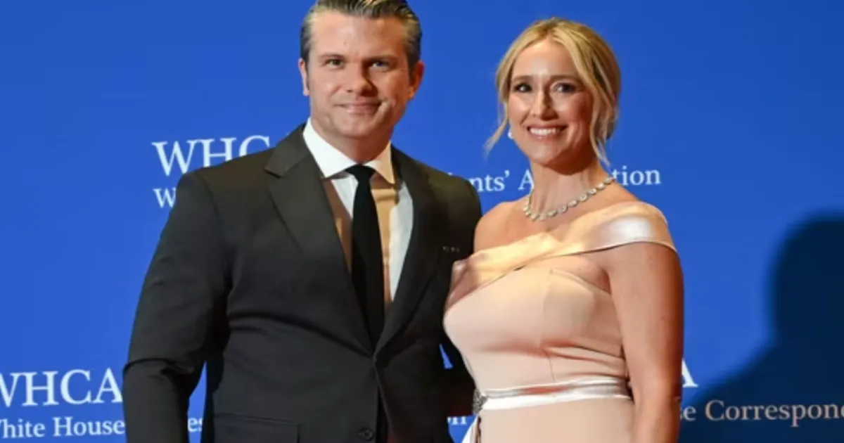 Pete Hegseth's Wife Sparks 'America First' Debate Wearing Rs 4,000 Chinese Fast Fashion Dress