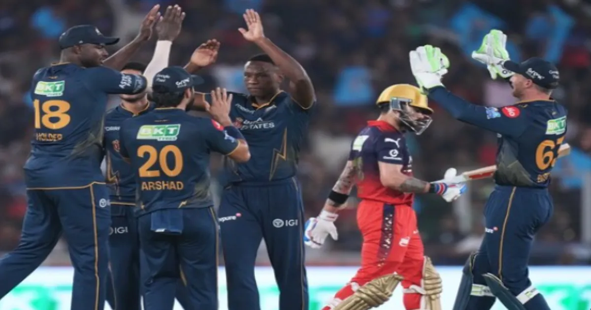 IPL 2026 GT vs RCB: Rashid Khan Strikes as RCB Lose Five Early Wickets