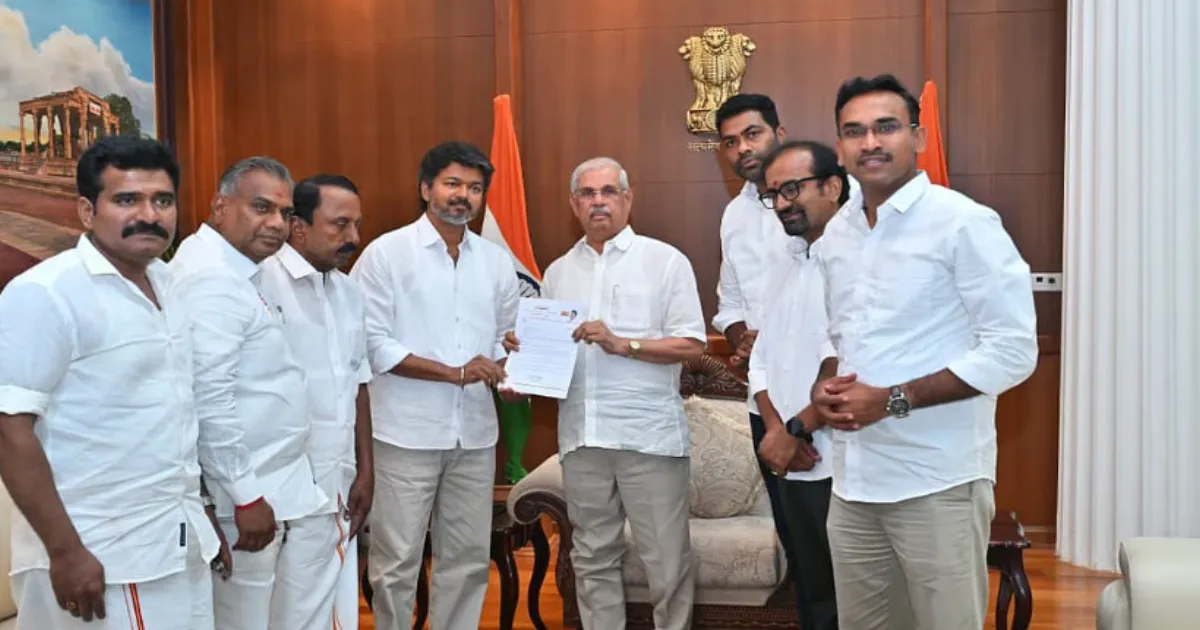 Vijay Meets Tamil Nadu Governor, Stakes Claim to Form Government Ahead of Thursday Swearing-in