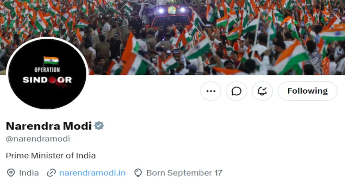 PM Modi and Union Ministers Honor Operation Sindoor's First Anniversary via X Profile Updates