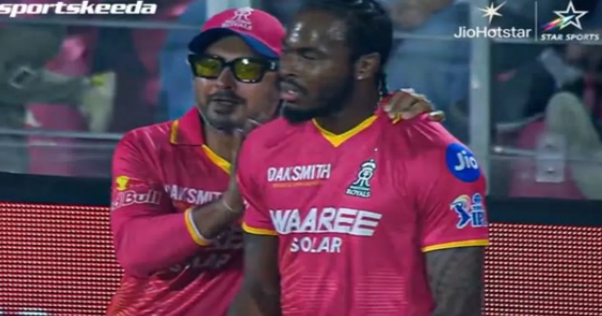 RR vs GT, IPL 2026:  RR Coaching Staff Steps in After Jofra Archer's Disastrous First Over