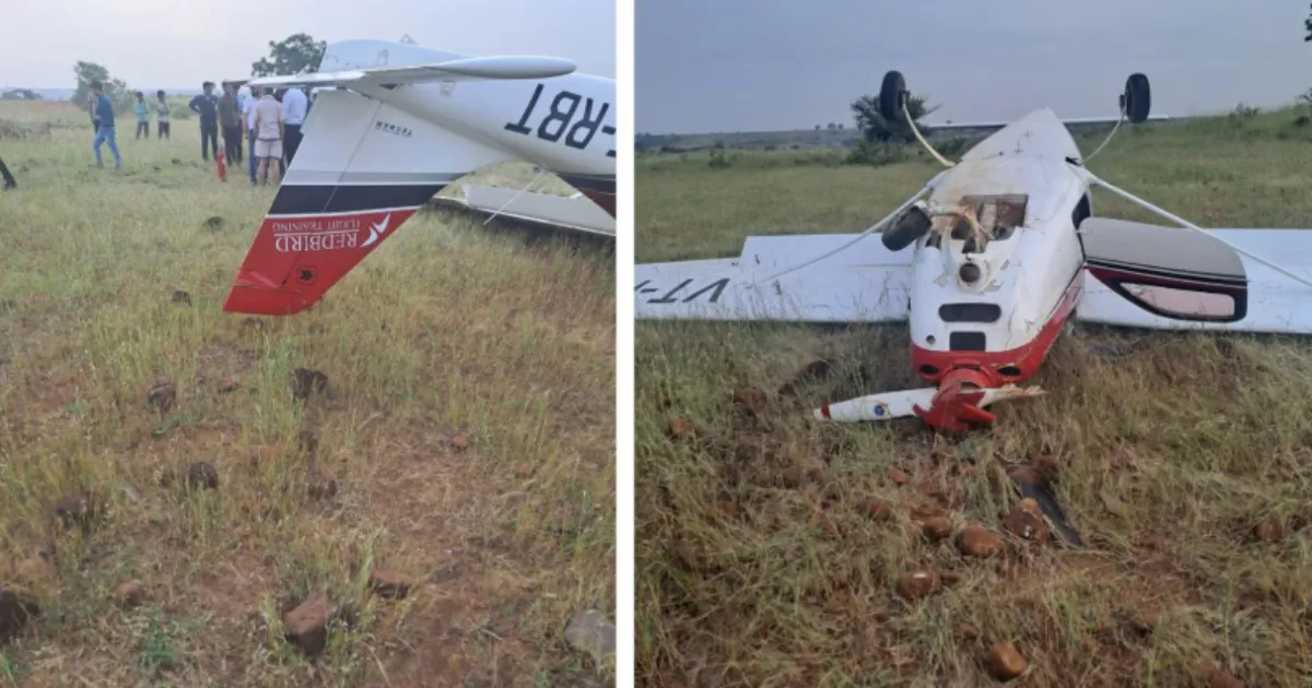 Second Aviation Incident Strikes Baramati as Training Aircraft Makes Emergency Crash Landing