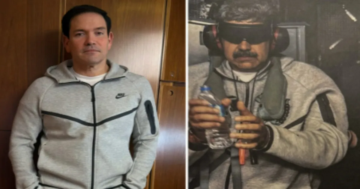 Marco Rubio In Nike Tracksuit on Air Force One: Viral Maduro Memes Take Over Internet