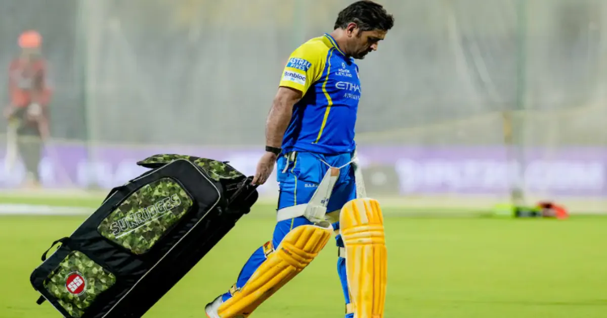 MS Dhoni Heads Home as CSK Faces Make-or-Break Match