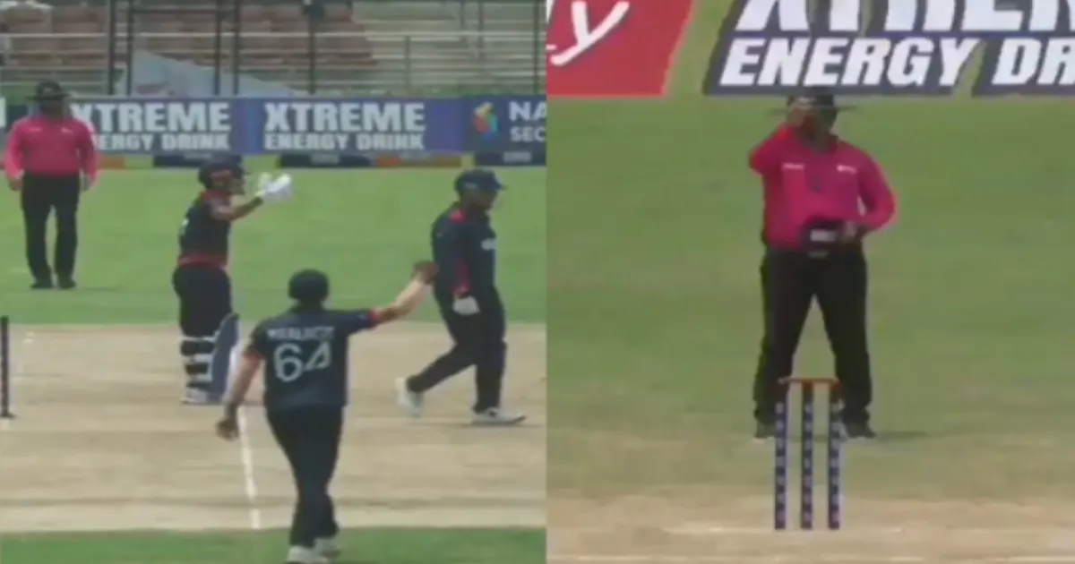 Nepal Captain Rohit Paudel Given LBW Off Gloves, Not Pads; Bat-Punch Reaction Risks ICC Fine