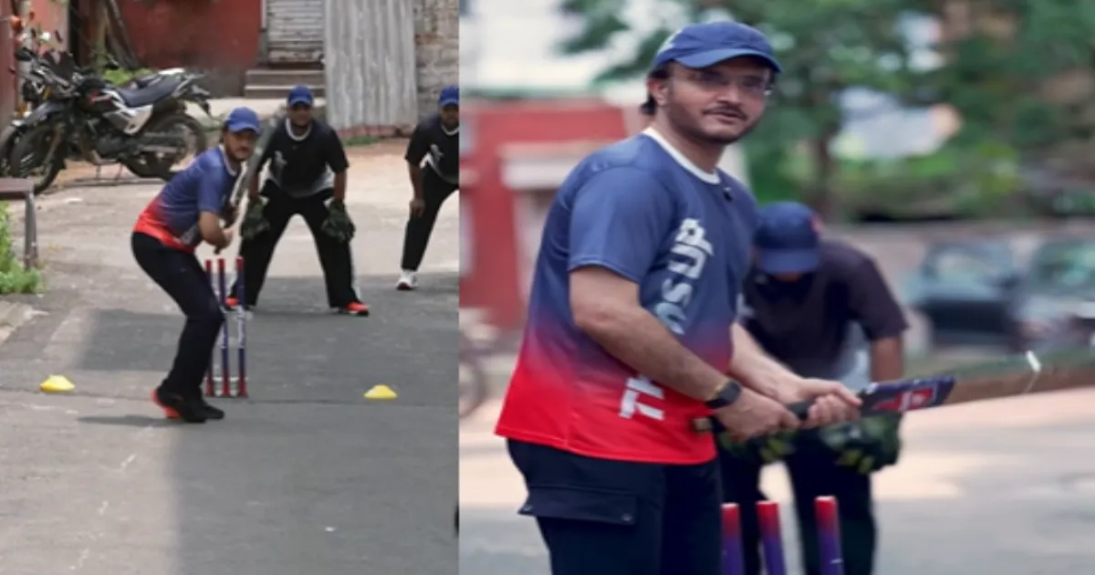 Sourav Ganguly Turns Back Clock With Viral Century; 53-Year-Old Slams 132 Off 68 Balls in Gully Cricket