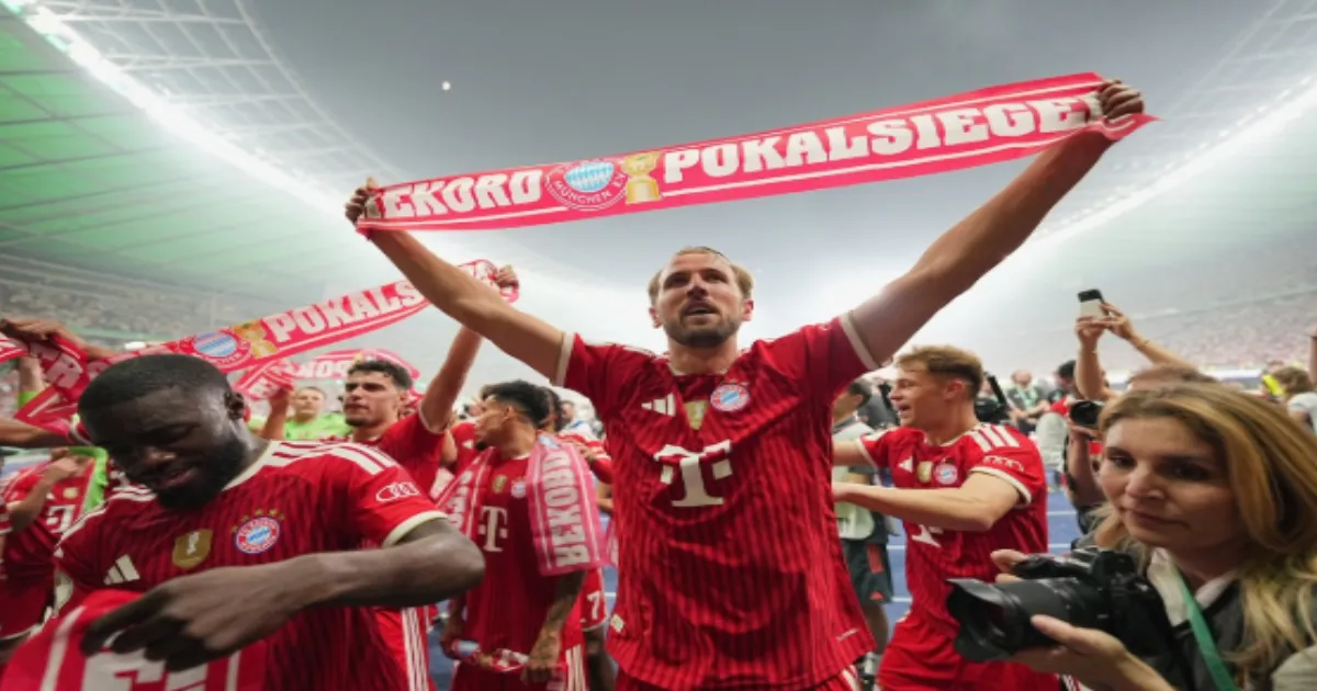 Harry Kane's Hat-Trick Seals Bayern Munich's 21st German Cup; Double Clinched in Berlin
