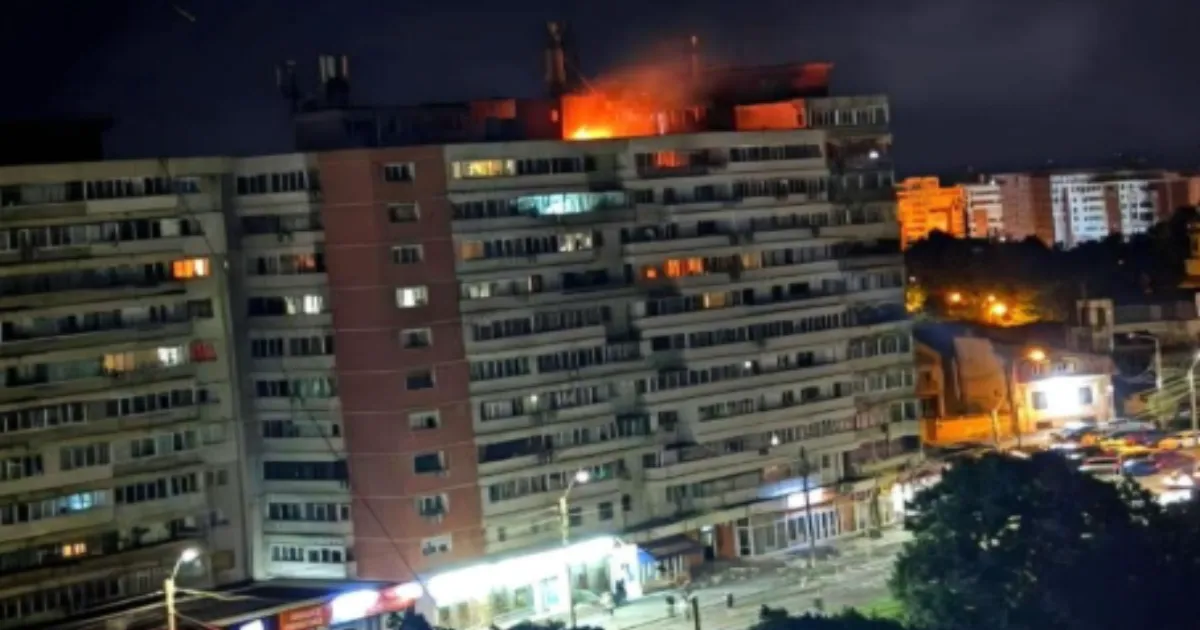 Russian Drone Strike: Galati Apartment Roof Damaged, Teen and Woman Injured in Romania