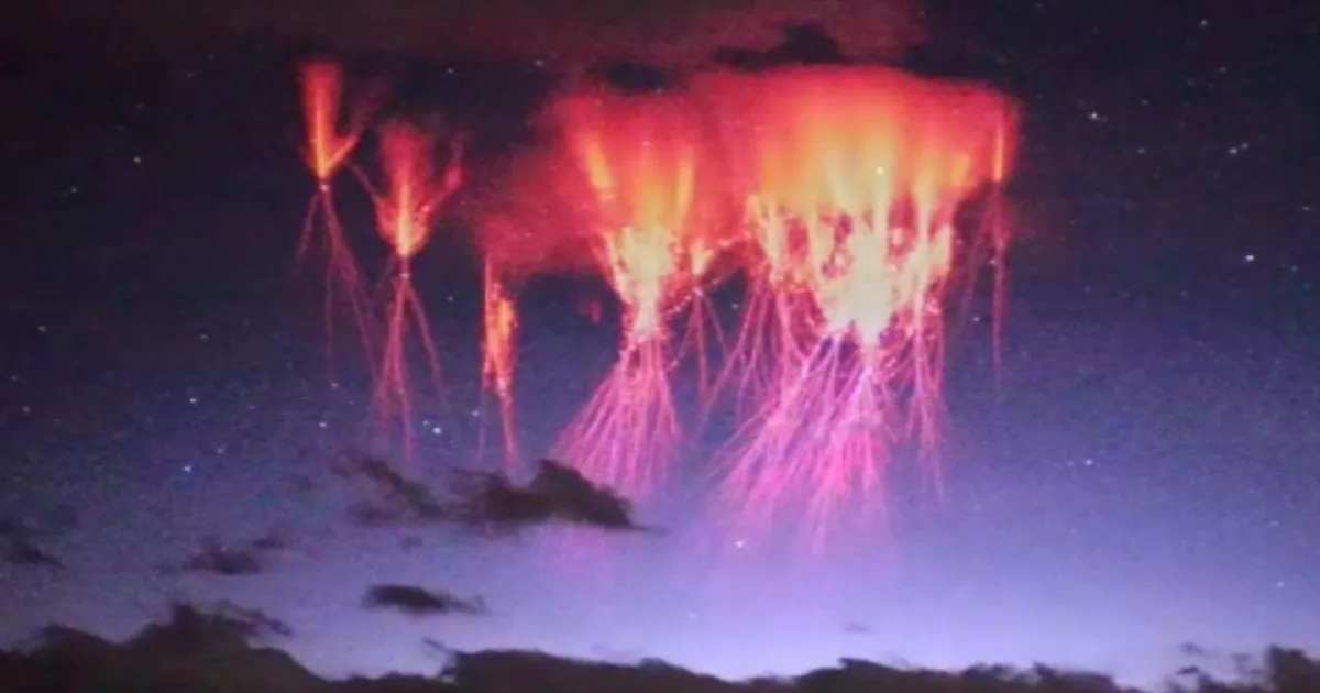 Rare Red Sprites and Green Ghost Lights Captured Over Tibet in Stunning Viral Footage