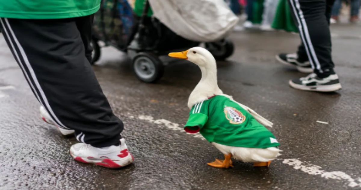 Duck Sporting Mexico Jersey Goes Viral During FIFA World Cup 2026 Celebrations