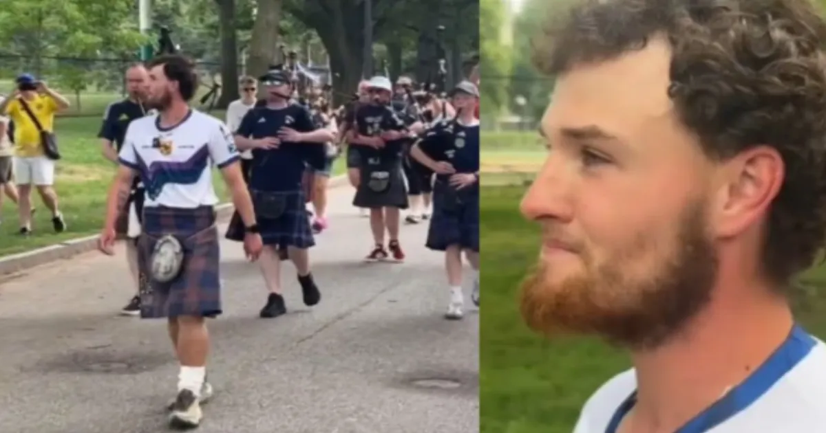 Scottish Fan Completes 4000 km Walk From LA to Boston in Kilt to Watch Scotland's World Cup Opener