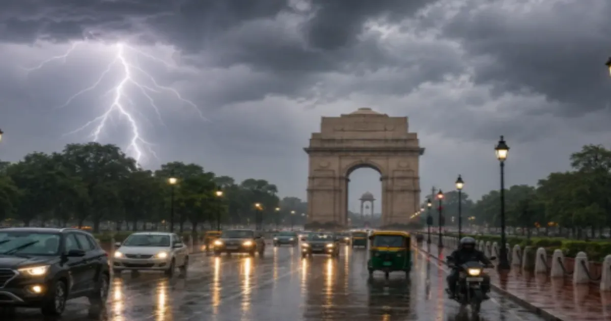  Delhi Braces For Severe Thunderstorms as IMD Warns of 60+ kmph Winds, Heavy Showers