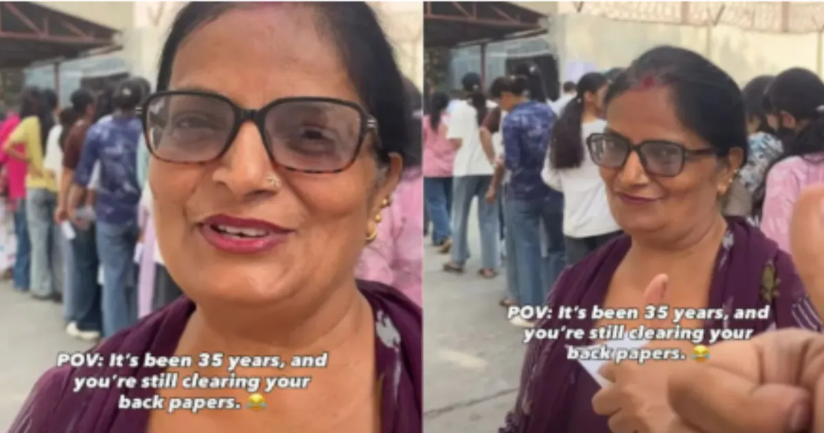 Woman Returns to College Exam Room 35 Years Later, Captures Internet's Heart