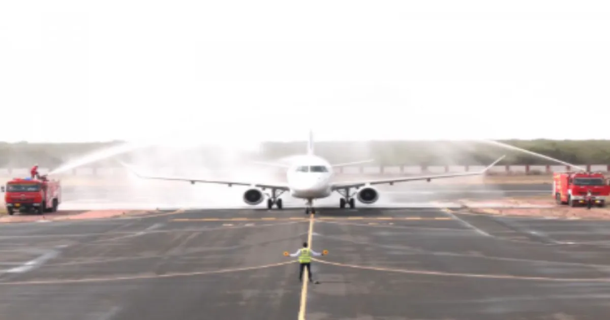  Adani Mundra Airport Launches Commercial Operations; Star Air Inaugural Flight Lands From Goa