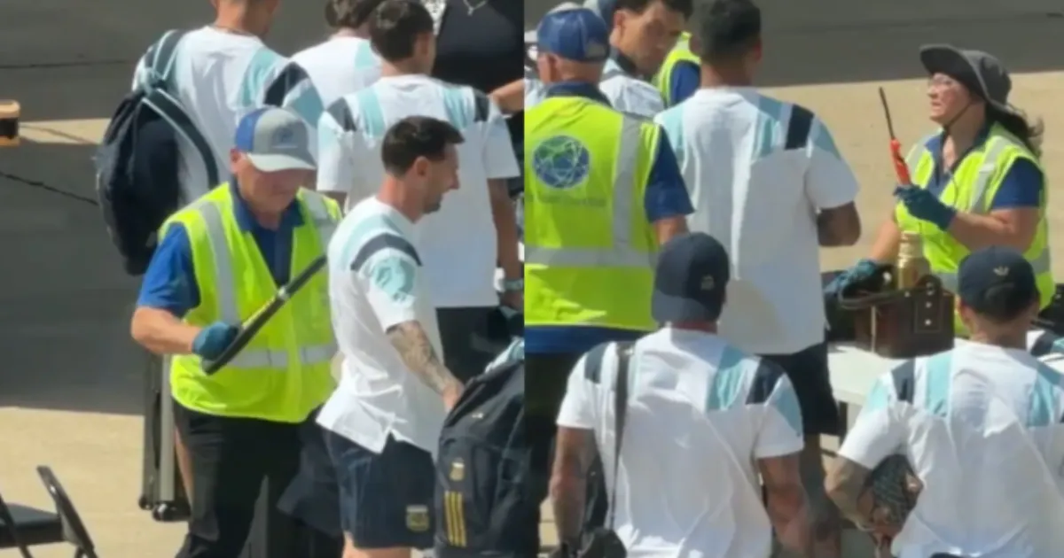Messi Can't Stop Laughing as Teammate Gets Caught With Lighter