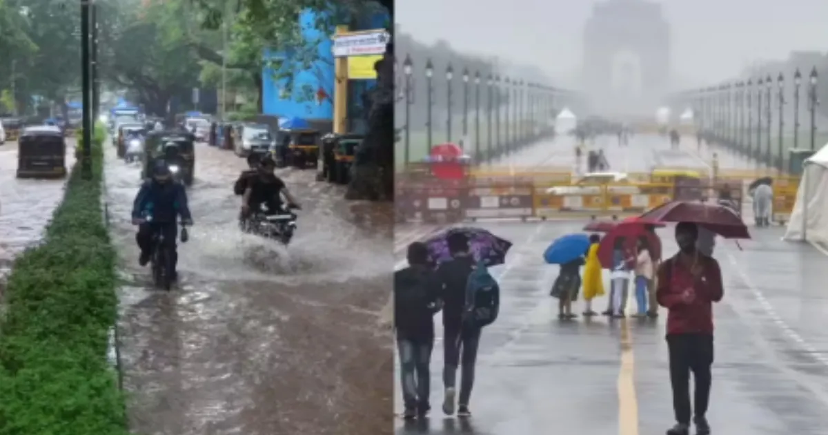 Monsoon Across India: Orange Alert in Mumbai; Rains Batter Delhi, UP