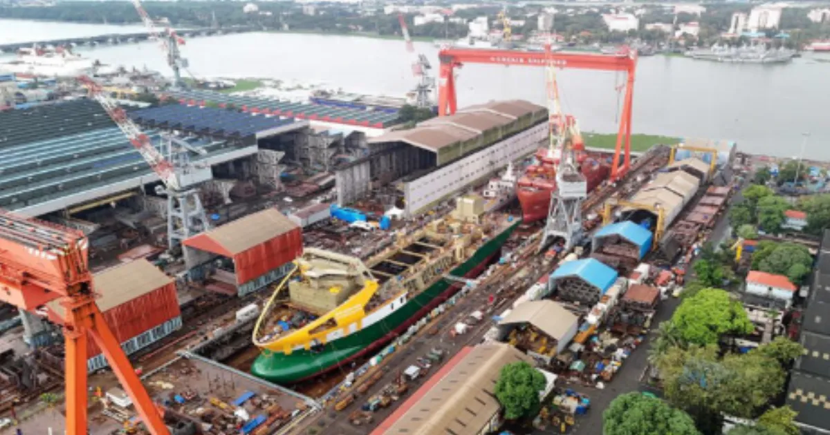 Cochin Shipyard Shares Slump as Government's 5% Stake Sale Concludes