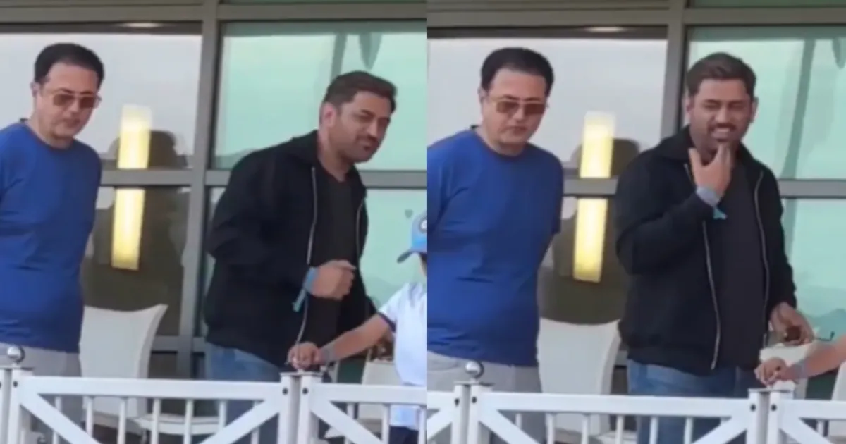 MS Dhoni's Playful Gesture at India-England T20I Delights Fans